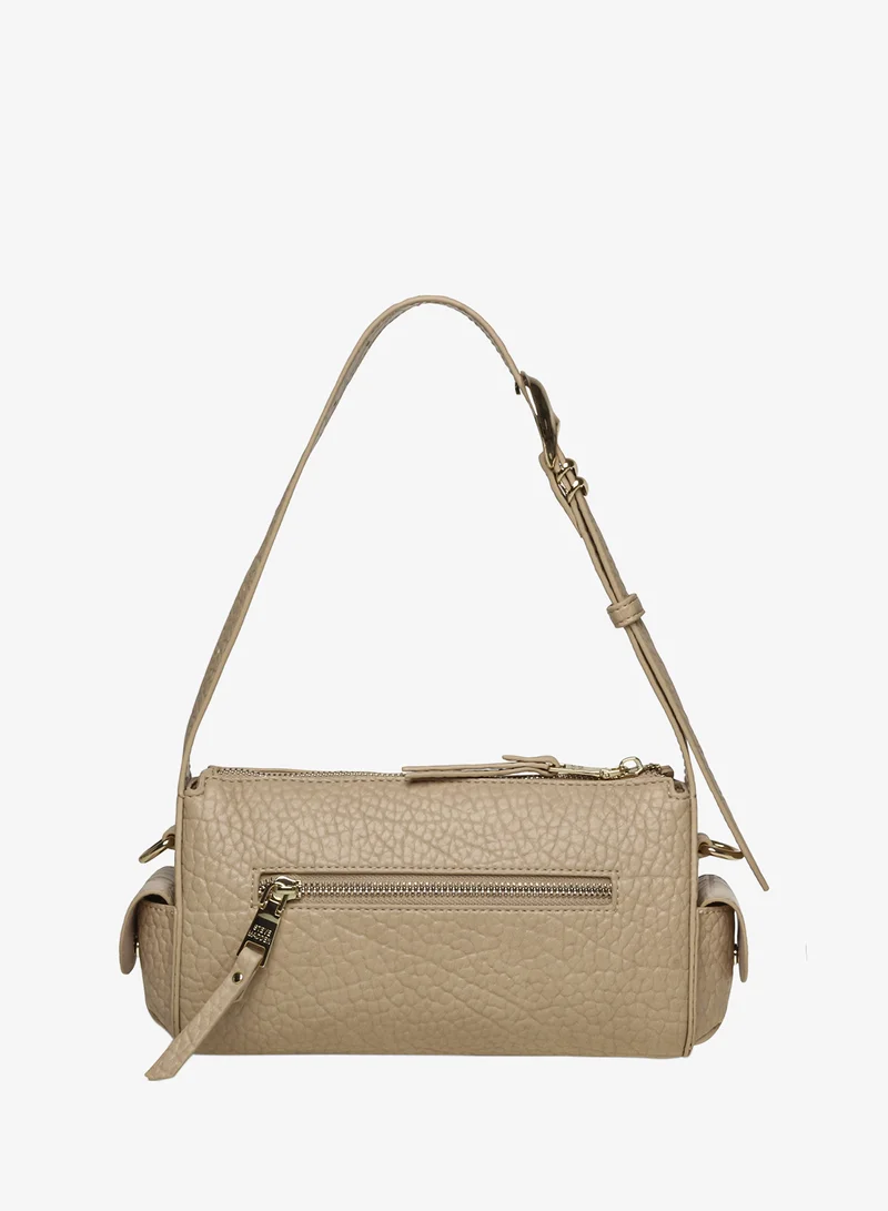 STEVE MADDEN Croc-Effect Elephant Grain PU Shoulder Bag